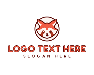 Red Panda Cute Animal Logo