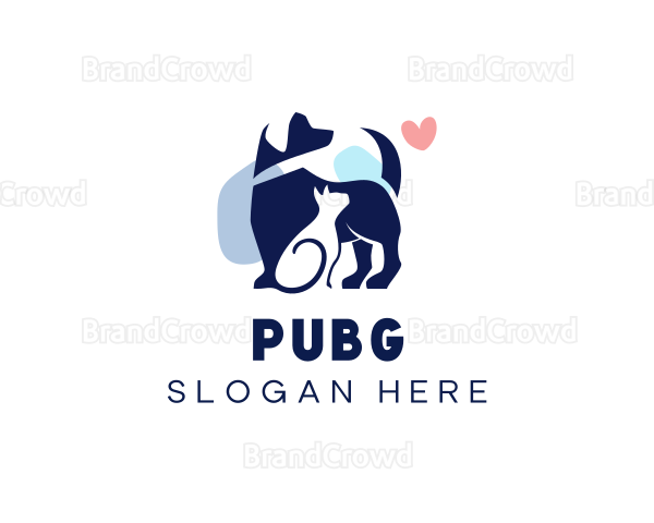 Pet Veterinary Heart Logo