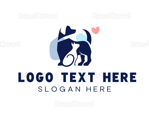 Pet Veterinary Heart Logo