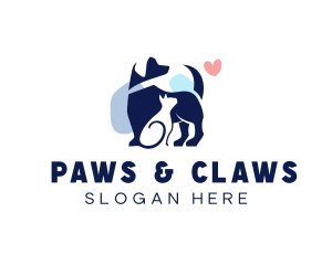 Veterinary - Pet Veterinary Heart logo design