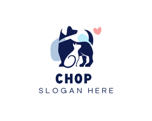 Pet - Pet Veterinary Heart logo design