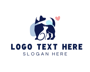 Pet Veterinary Heart Logo