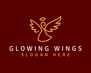 Angel Wing Halo logo design