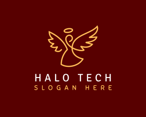 Halo - Angel Wing Halo logo design