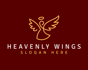 Angel Wing Halo logo design