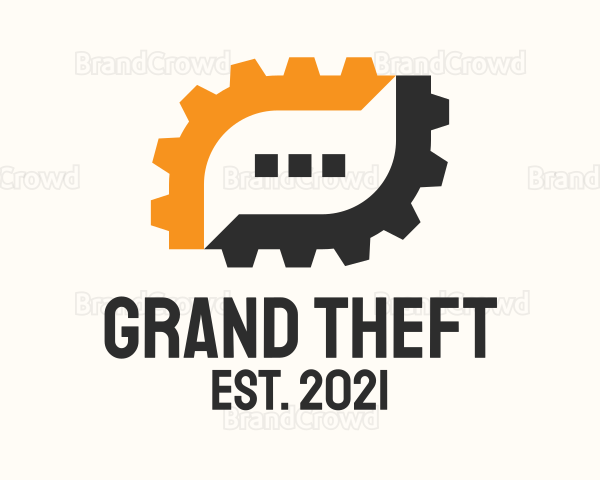 Mechanical Gear Chat Logo