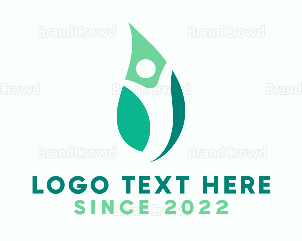 Human Leaf Holistic Logo