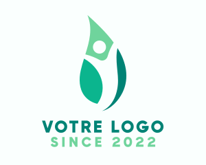 Care - Human Leaf Holistic logo design