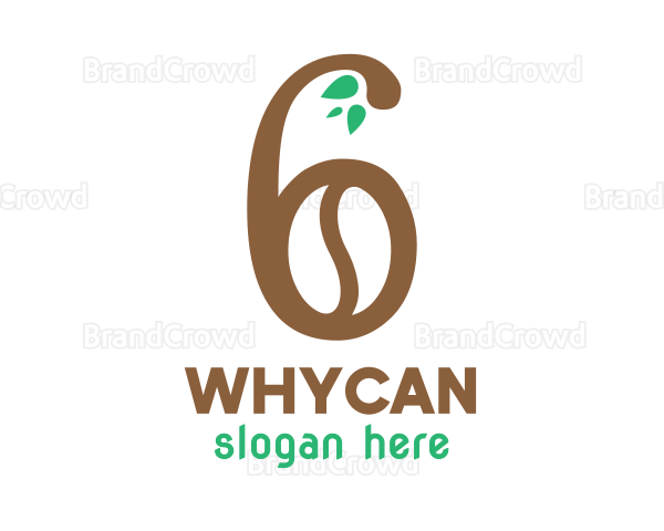 Brown Bean Number 6 Logo
