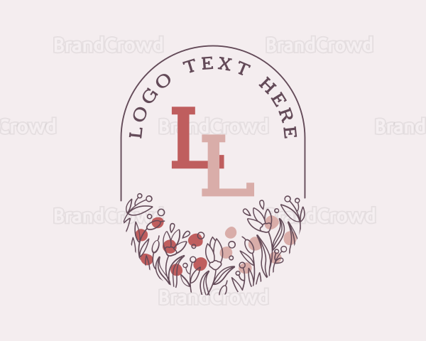 Flower Wreath Beauty Logo