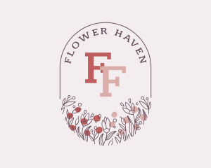 Flower Wreath Beauty logo design