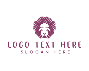 Embroidery - Sheep Embroidery Yarn logo design