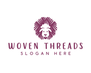 Sheep Embroidery Yarn logo design