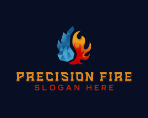 Fire Ice Element logo design