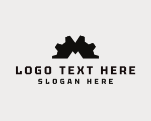 Manufacturer - Mechanic Cogwheel Gear logo design