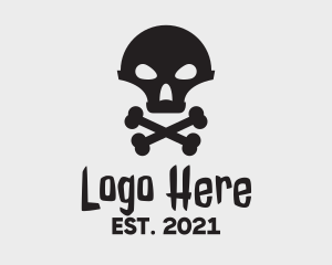 Gang - Alien Skull & Crossbones logo design