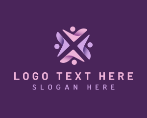 Human Resource - Community Support People logo design