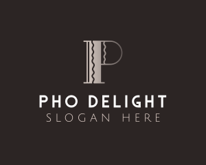 Elegant Luxury Letter P logo design