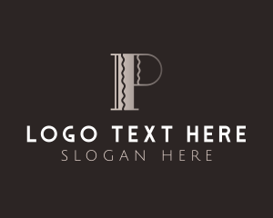 Bar - Elegant Luxury Letter P logo design