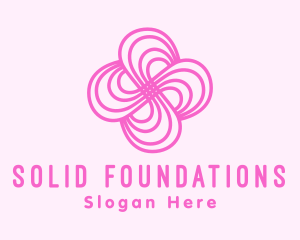 Pink Flower Pattern Logo