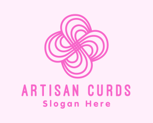 Pink Flower Pattern logo design