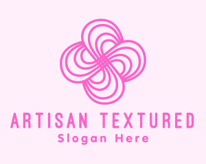 Pink Flower Pattern logo design