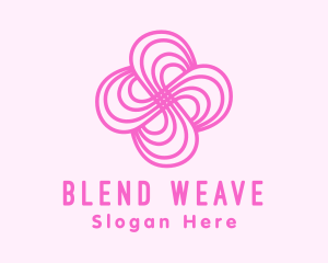 Pink Flower Pattern logo design