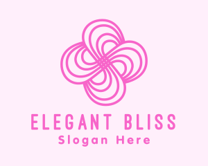Tailor - Pink Flower Pattern logo design