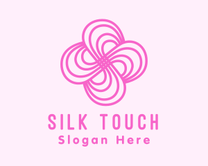 Pink Flower Pattern logo design