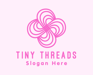 Pink Flower Pattern logo design