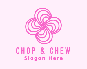 Texture - Pink Flower Pattern logo design