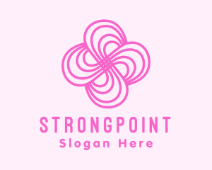 Fashion Designer - Pink Flower Pattern logo design