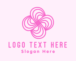 Pink Flower Pattern Logo