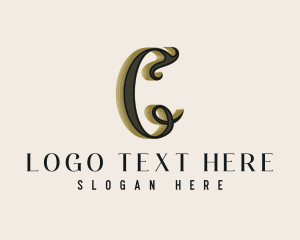 Letter C - Stylish Fashion Salon logo design