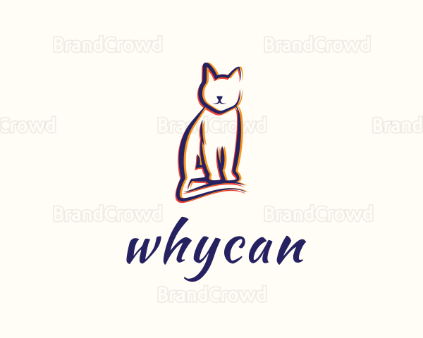 Feline Cat Animal Logo