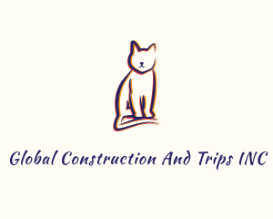 Veterinarian - Feline Cat Animal logo design