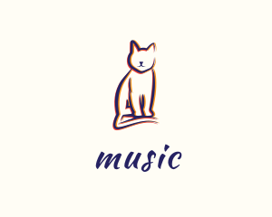 Clowder - Feline Cat Animal logo design