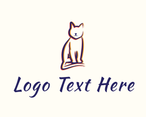 Feline Cat Animal Logo