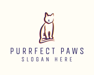 Feline Cat Animal Logo