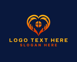 Organization - Heart Foundation Hand logo design