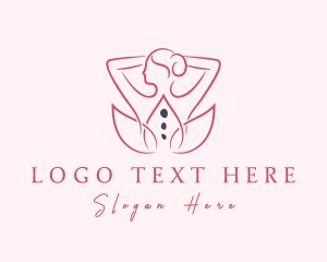 Relaxation - Lady Flower Massage logo design