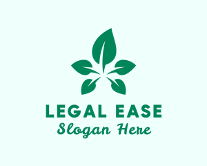 Nature Vegan Leaf Logo