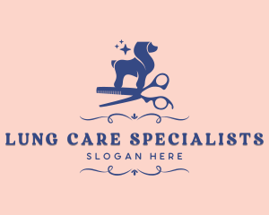 Pet Dog Grooming logo design