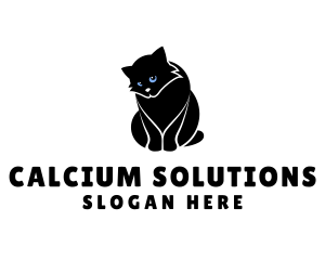 Cute Kitten Cat logo design