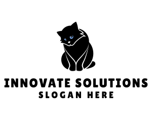 Cat - Cute Kitten Cat logo design