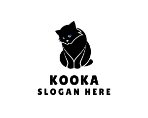 Cute Kitten Cat logo design