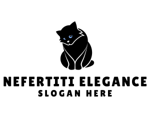 Cute Kitten Cat logo design