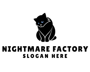 Cute Kitten Cat logo design