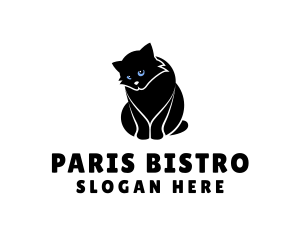 Cute Kitten Cat logo design