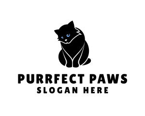 Cat - Cute Kitten Cat logo design